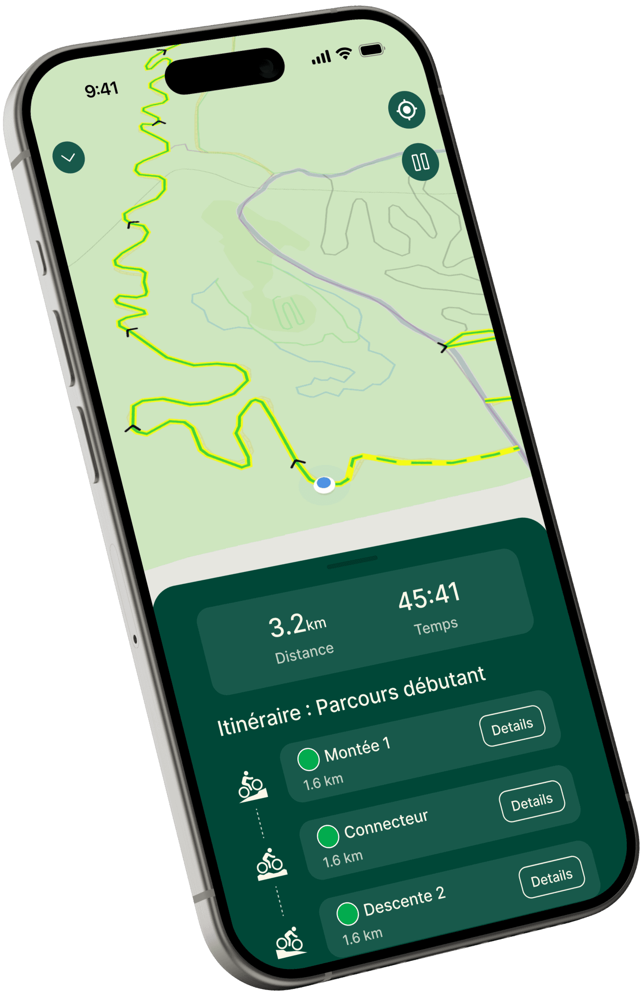 Sherpa navigation app mockup