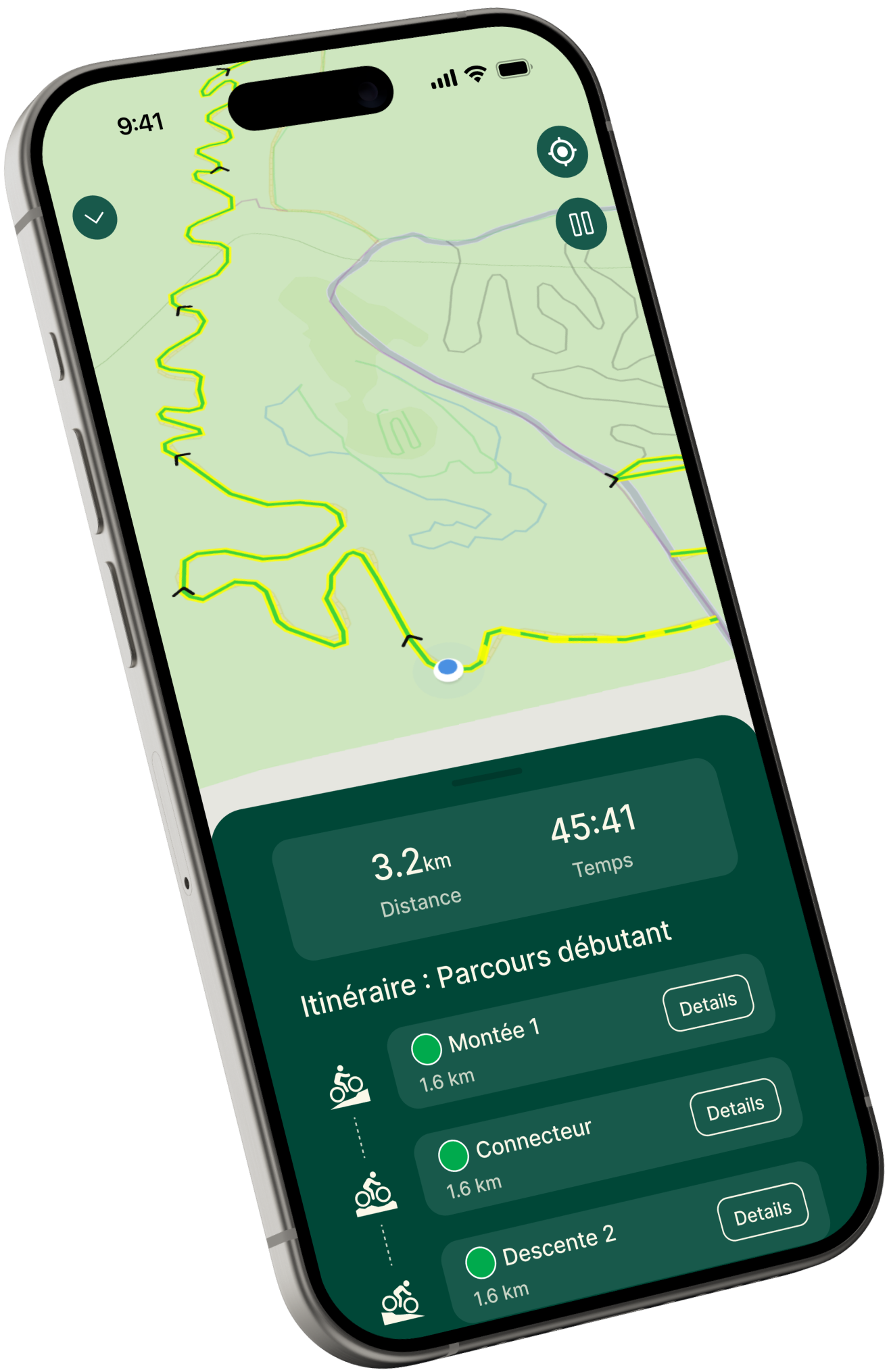 Sherpa navigation app mockup